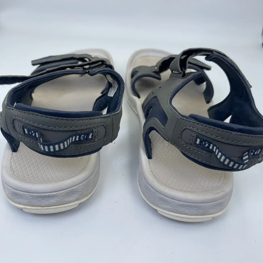 Columbia PFG Techsun III Sandal Men's Size 10 Grey/Blue Dual Strap BM4398-030
